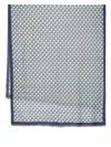 N•peal Kaschmirschal Mit Kachelmuster In Blau
