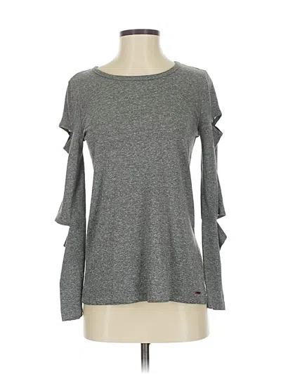 Pre-owned N:philanthropy 3/4 Sleeve T-shirt In Gray