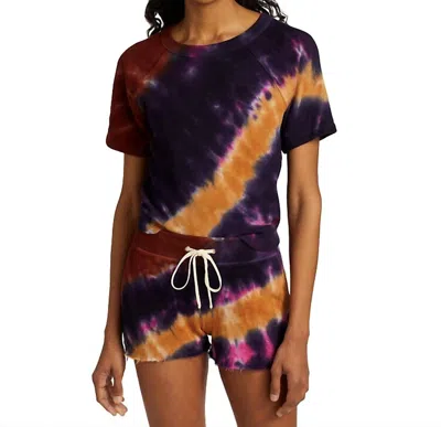 N:philanthropy Colby Sweatshirt Tee In Sherbert Tie Dye In Purple