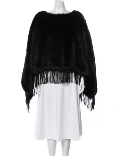 Pre-owned N:philanthropy Faux Fur Jacket In Black