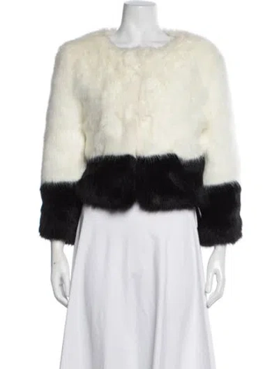 Pre-owned N:philanthropy Faux Fur Jacket In Multi