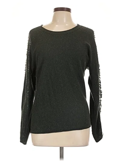 Pre-owned N:philanthropy Long Sleeve Top Gray Crew Neck Tops