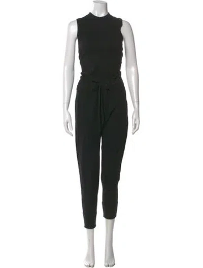 Pre-owned N:philanthropy Mock Neck Jumpsuit In Black