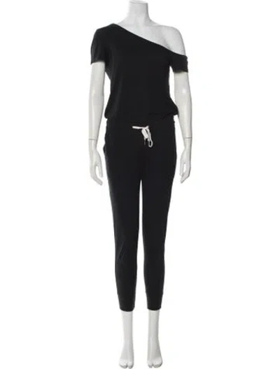 Pre-owned N:philanthropy Off-the-shoulder Jumpsuit In Black