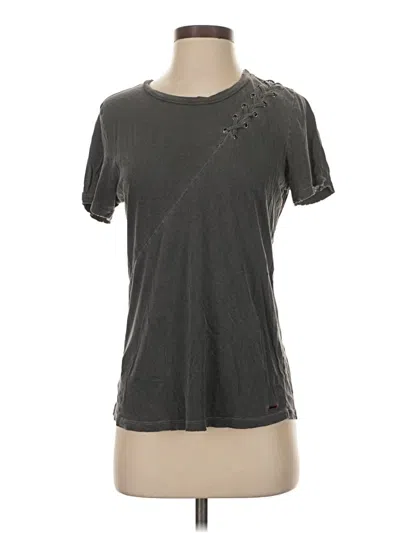 Pre-owned N:philanthropy Short Sleeve Top Gray Crew Neck Tops