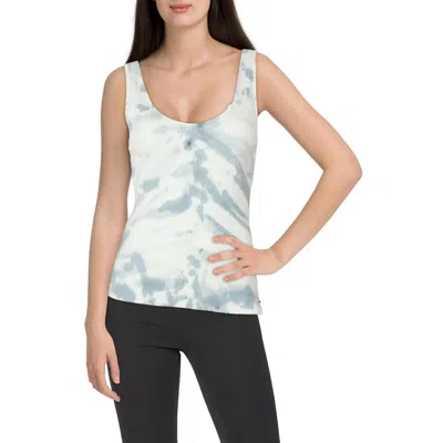 N:philanthropy Sky Bourbon Womens V-neck Frayed Hem Tank Top In Multi