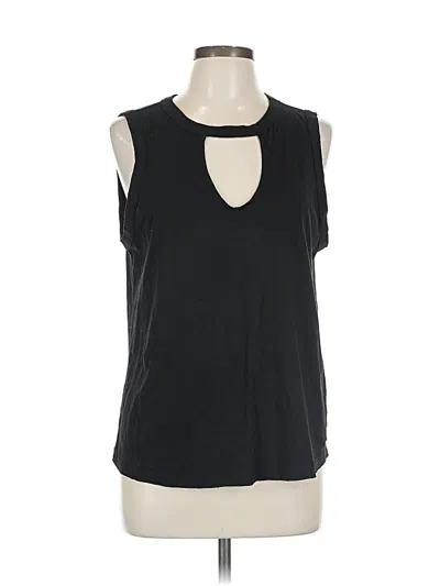 Pre-owned N:philanthropy Sleeveless Top Black Keyhole Neckline Tops