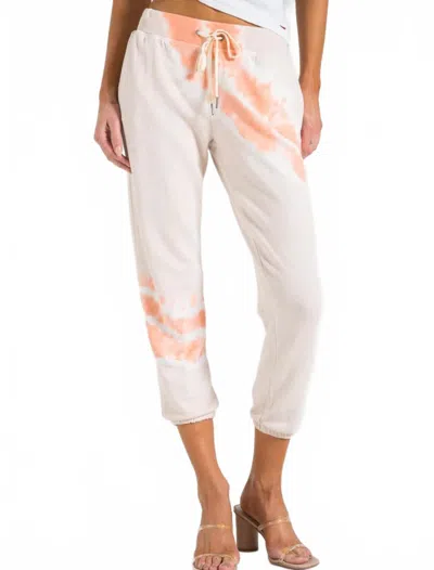 N:philanthropy Sunset Tie Dye Night Jogger In White