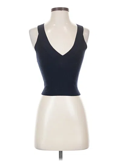 Pre-owned N:philanthropy Tank Top Blue Plunge Neckline Tops