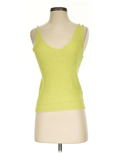 Pre-owned N:philanthropy Tank Top Green Strapless Neckline Tops