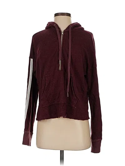 Pre-owned N:philanthropy Zip Up Hoodie In Burgundy