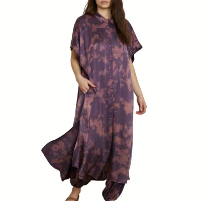 Nsf Aura Dress In Mystic Dye In Purple
