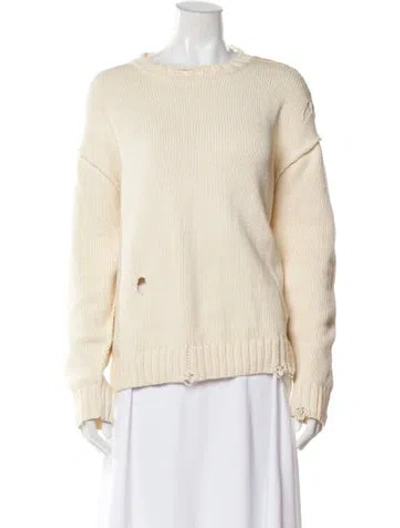 Pre-owned Nsf Bateau Neckline Sweater In Neutral