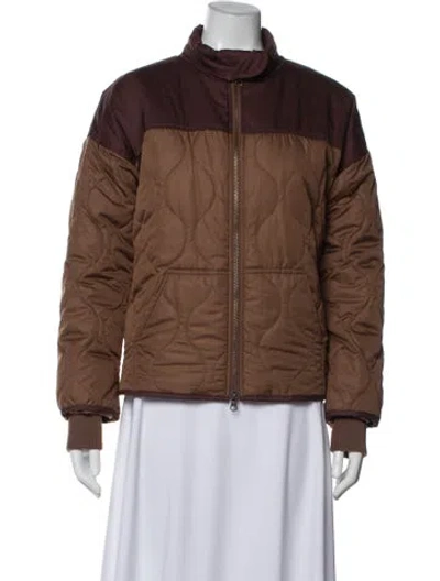 Pre-owned Nsf Bomber Jacket In Brown