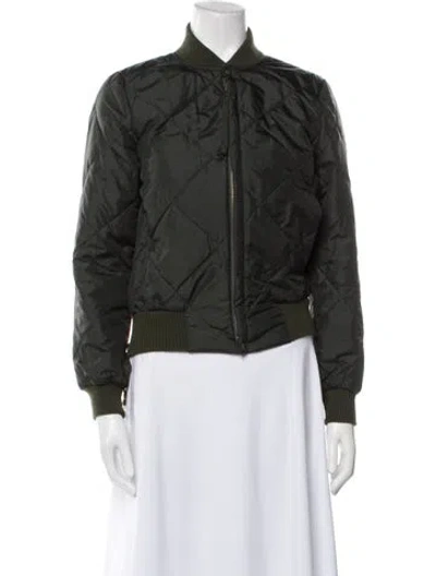 Pre-owned Nsf Bomber Jacket In Green