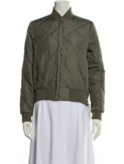 Pre-owned Nsf Bomber Jacket In Green