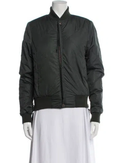 Pre-owned Nsf Bomber Jacket In Green