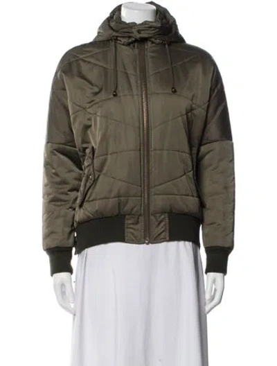 Pre-owned Nsf Bomber Jacket In Green
