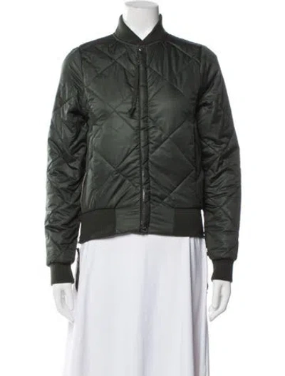 Pre-owned Nsf Bomber Jacket In Green