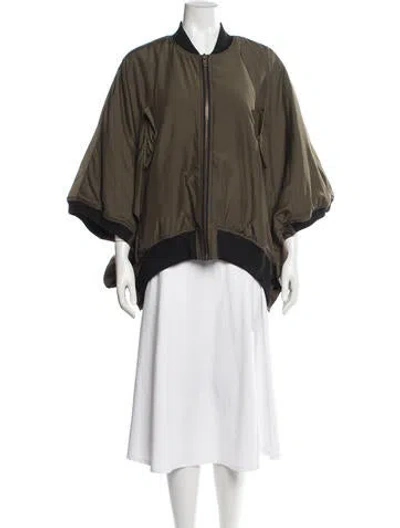 Pre-owned Nsf Bomber Jacket In Green