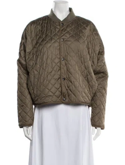 Pre-owned Nsf Bomber Jacket In Green