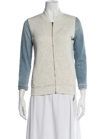 Pre-owned Nsf Bomber Jacket W/ Tags In Grey