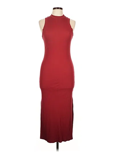 Pre-owned Nsf Casual Dress In Burgundy