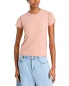 Nsf Clothing Alessi Shrunken Crewneck Tee In Blush