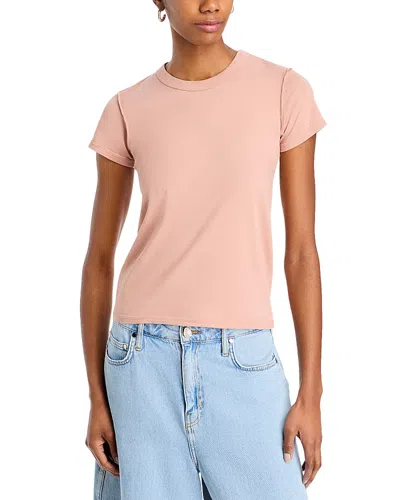 Nsf Clothing Alessi Shrunken Crewneck Tee In Blush
