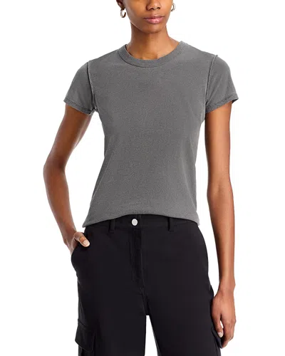 Nsf Clothing Alessi Shrunken Crewneck Tee In Faded Black