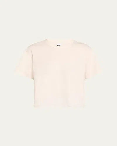 Nsf Clothing Harper Boxy Tee In Ivory