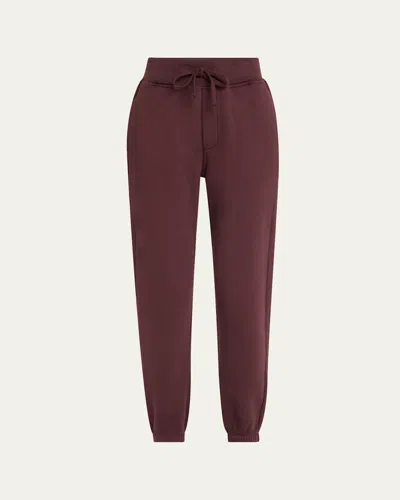 Nsf Clothing Isabella Straight-leg Sweatpants In Bordeaux