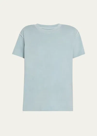 Nsf Clothing Moore Crewneck Cotton Jerey T-shirt In Ocean Blue