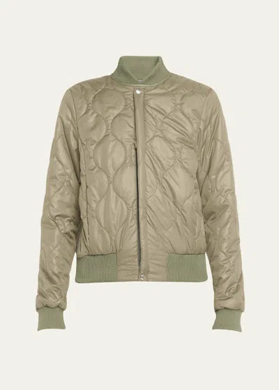 Nsf Clothing Neil Quilted Bomber Jacket In Army