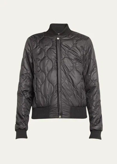 Nsf Clothing Neil Quilted Bomber Jacket In Black
