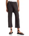 Nsf Clothing Shailey Paperbag Waist Cropped Pants In Faded Black