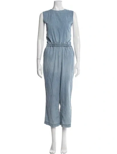 Pre-owned Nsf Crew Neck Jumpsuit In Blue