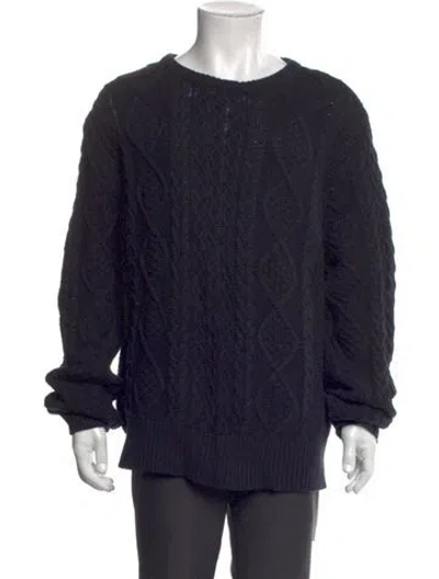 Pre-owned Nsf Crew Neck Long Sleeve Pullover In Blue