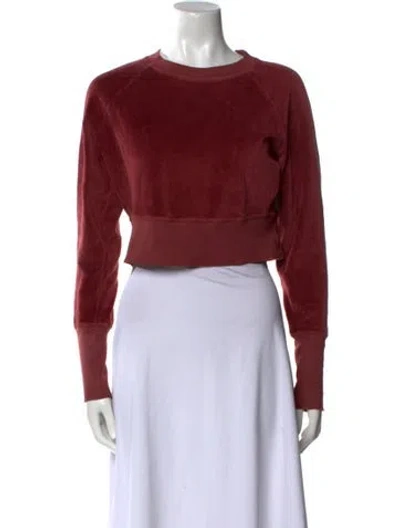 Pre-owned Nsf Crew Neck Sweater In Burgundy