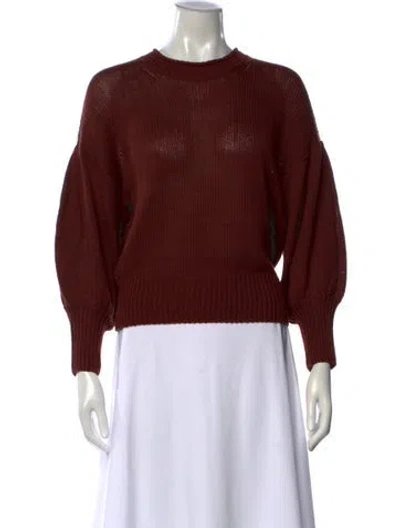 Pre-owned Nsf Crew Neck Sweater In Burgundy