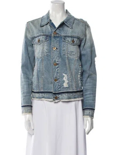 Pre-owned Nsf Denim Jacket In Blue