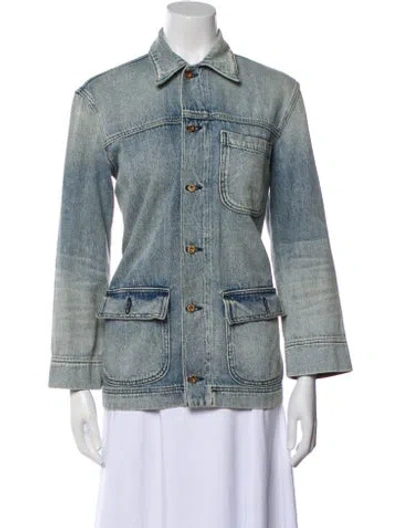 Pre-owned Nsf Denim Jacket In Blue