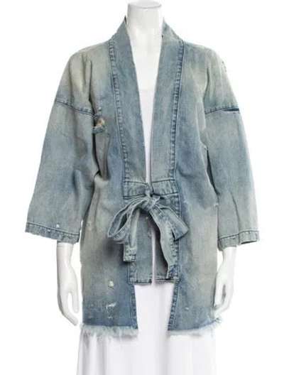 Pre-owned Nsf Denim Jacket In Blue