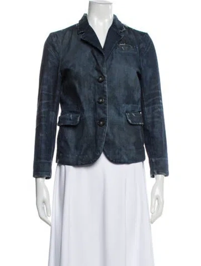 Pre-owned Nsf Denim Jacket In Blue
