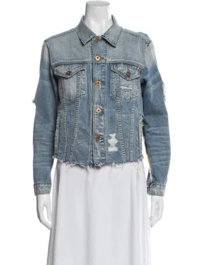 Pre-owned Nsf Denim Jacket In Blue