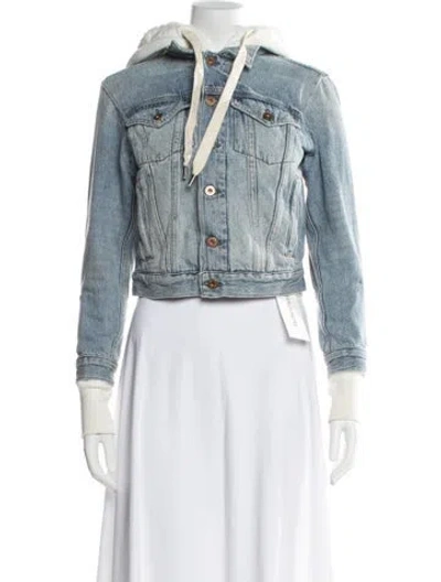 Pre-owned Nsf Denim Jacket In Blue