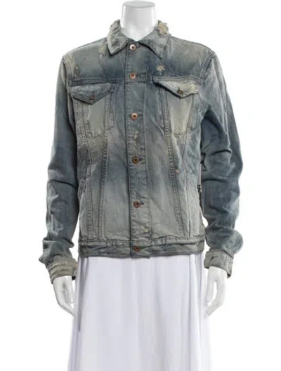 Pre-owned Nsf Denim Jacket In Blue