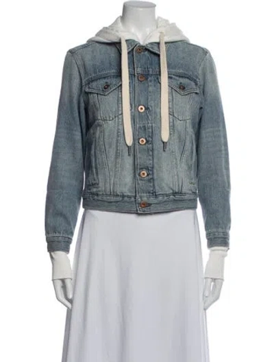 Pre-owned Nsf Denim Jacket In Blue