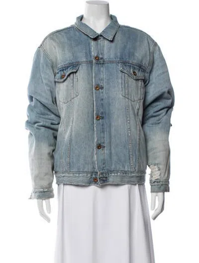 Pre-owned Nsf Denim Jacket In Blue
