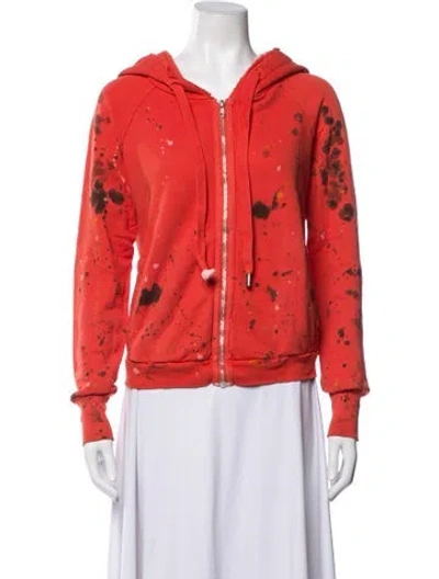 Pre-owned Nsf Graphic Print Jacket In Orange